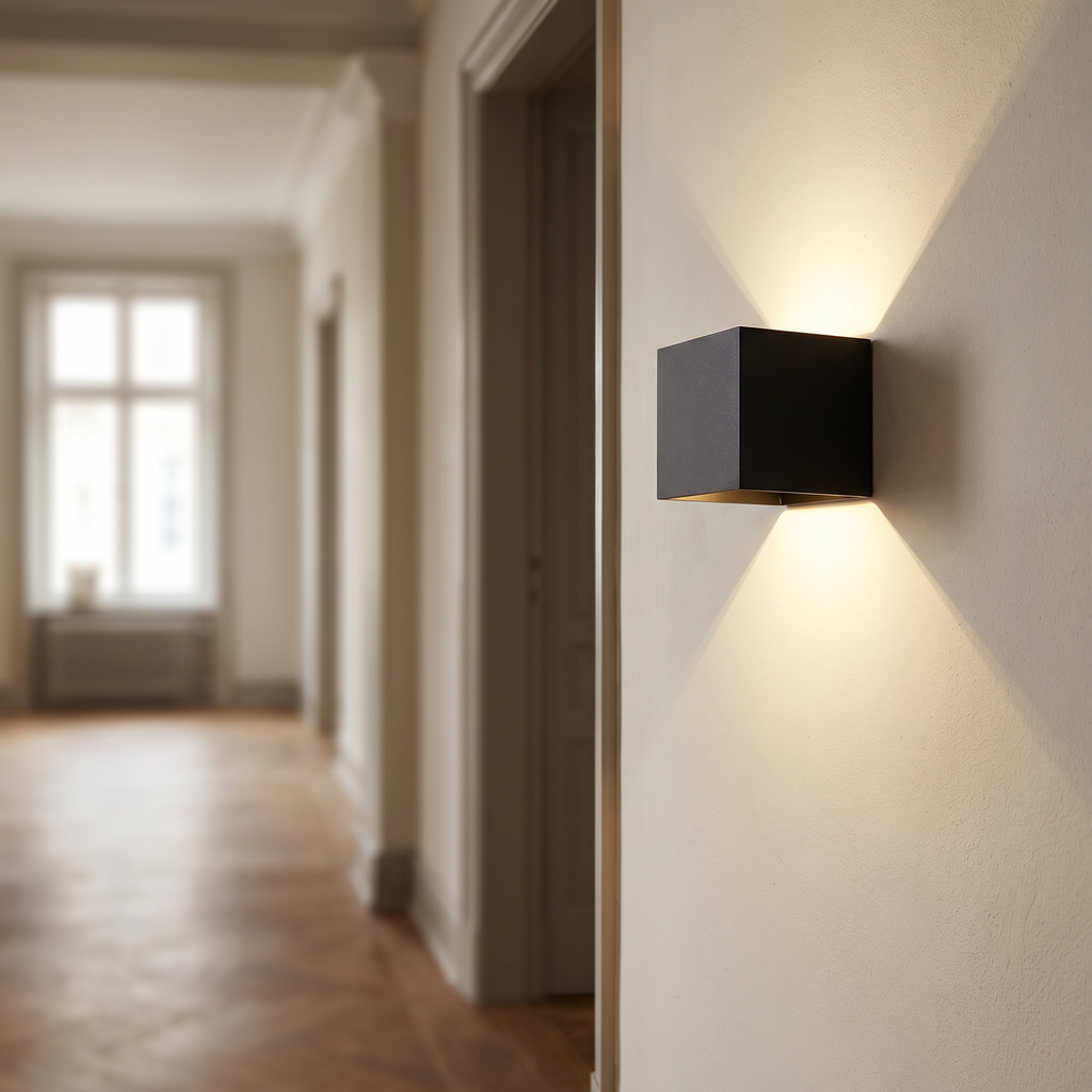 Square wall lamp