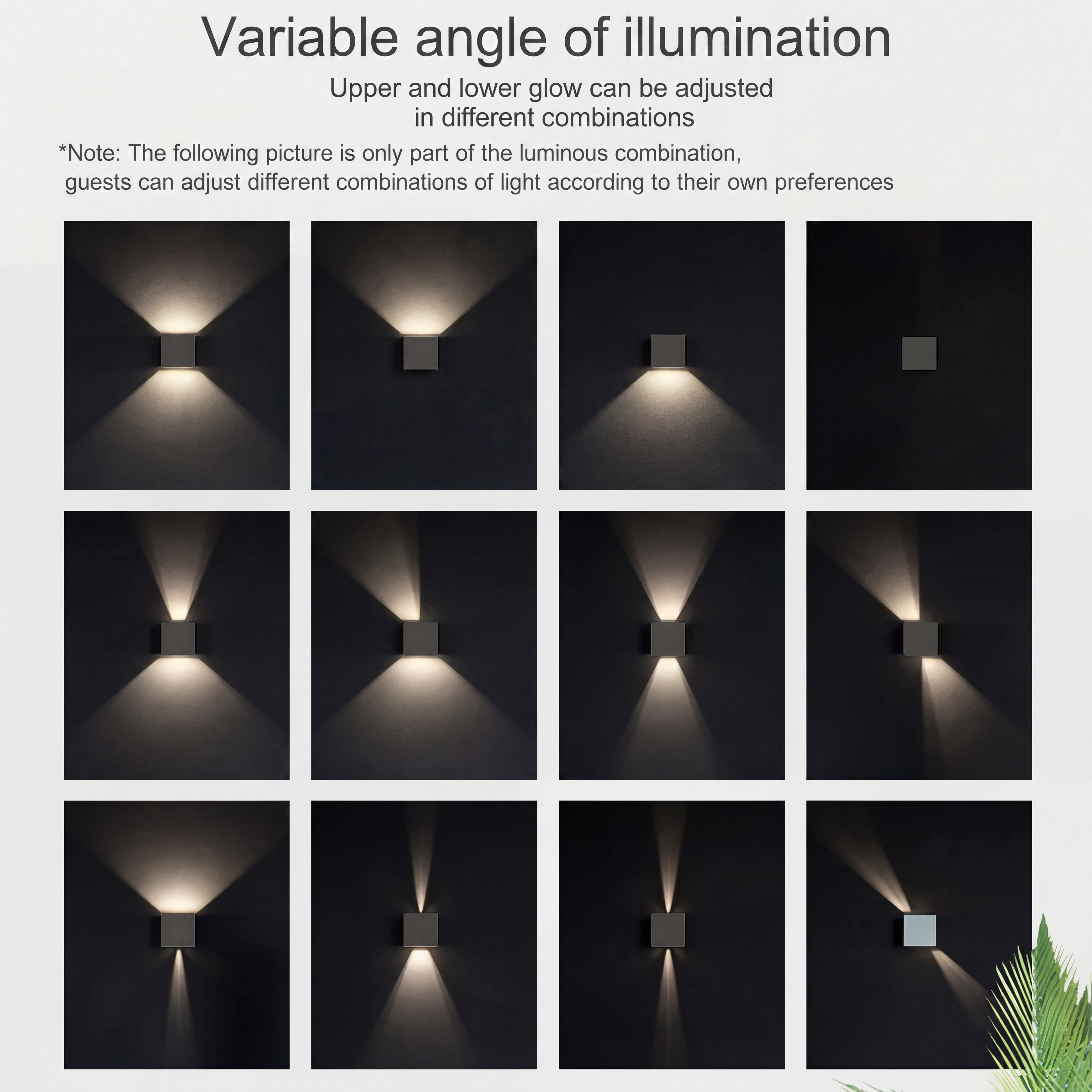 Square wall lamp