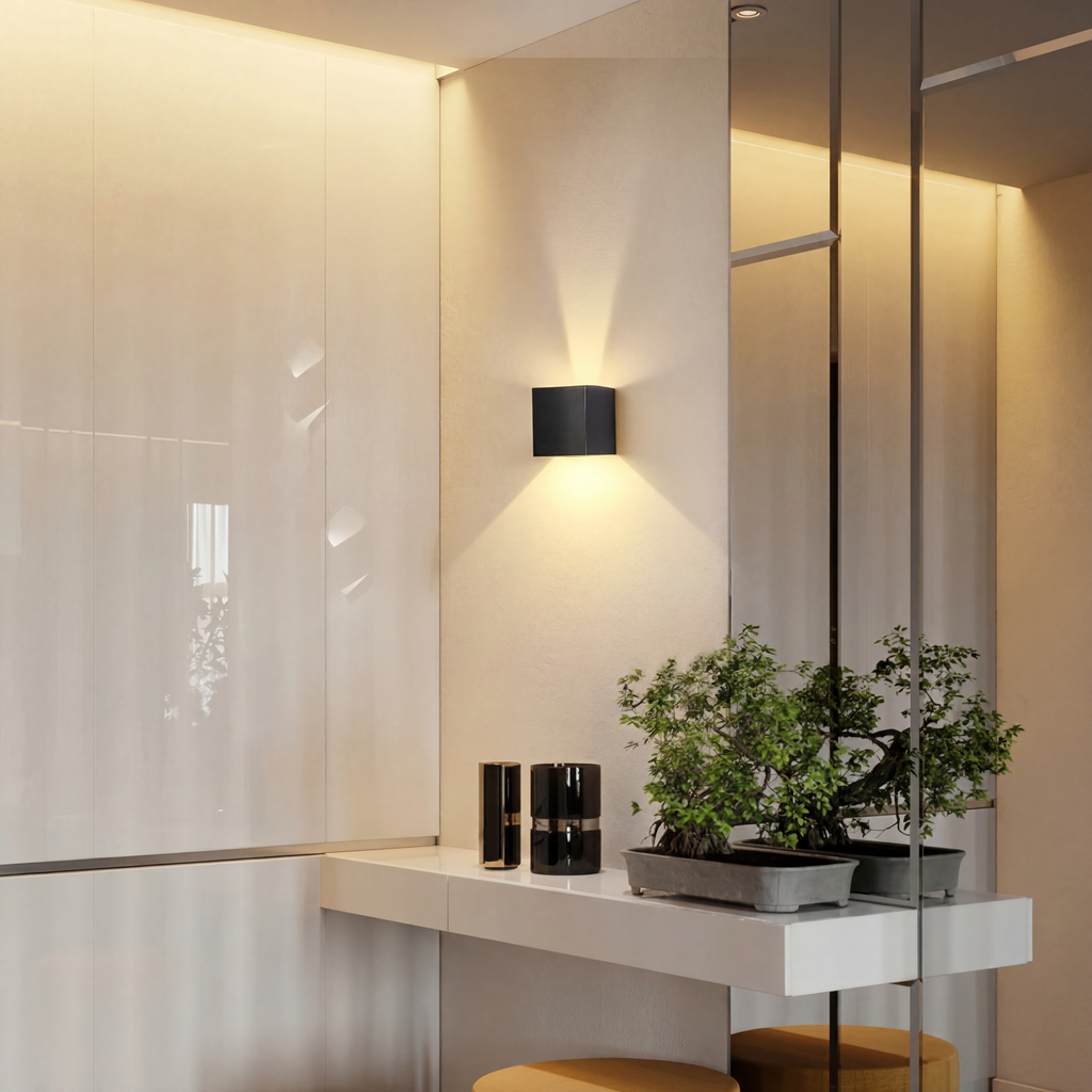 Square wall lamp